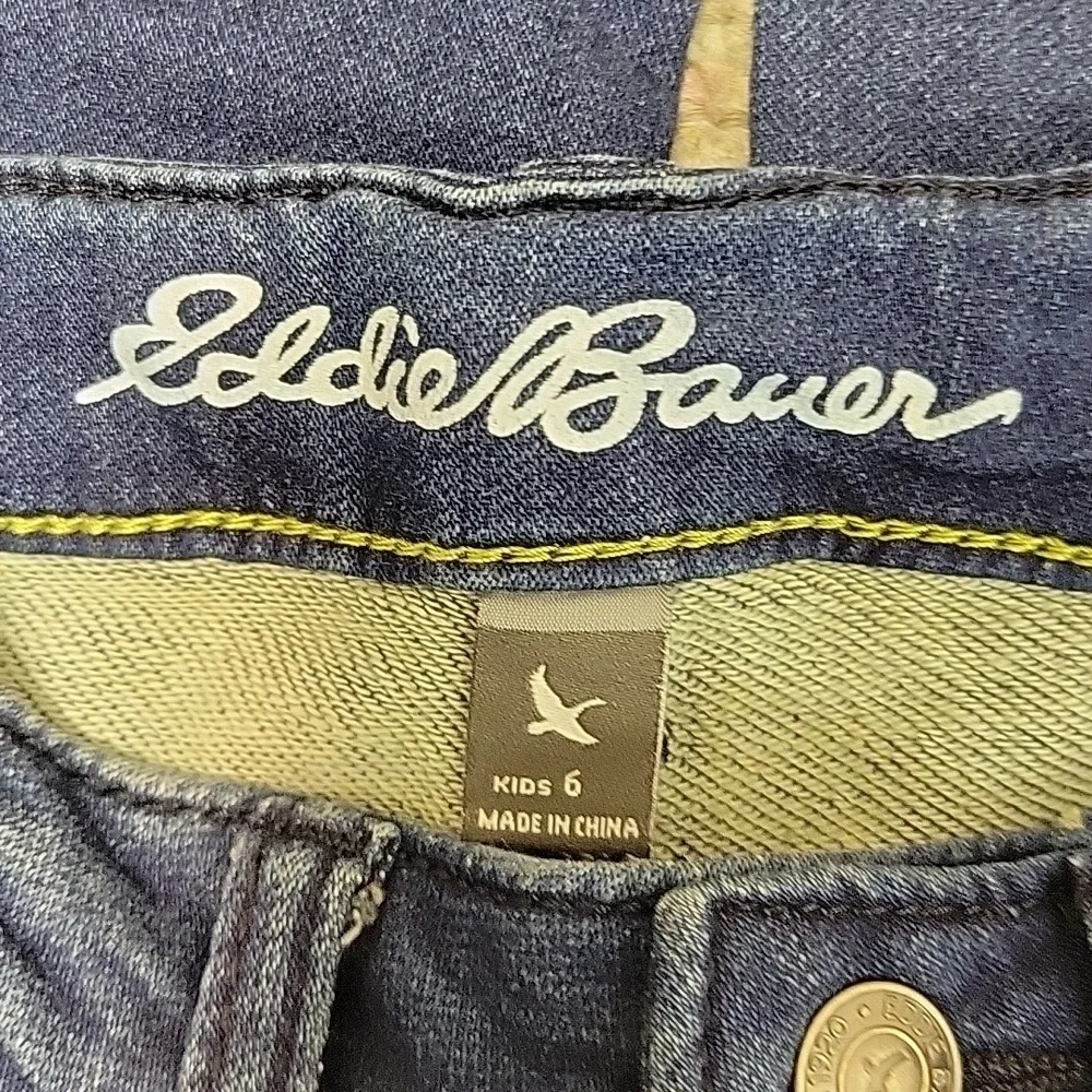 Eddie Bauer Kid's Slim Straight Blue Jeans Sz 6. New With Tags